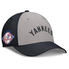 Navy/Gray New York Yankees Nike Rise Swoosh Performance Flex Hat