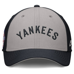 Navy/Gray New York Yankees Nike Rise Swoosh Performance Flex Hat