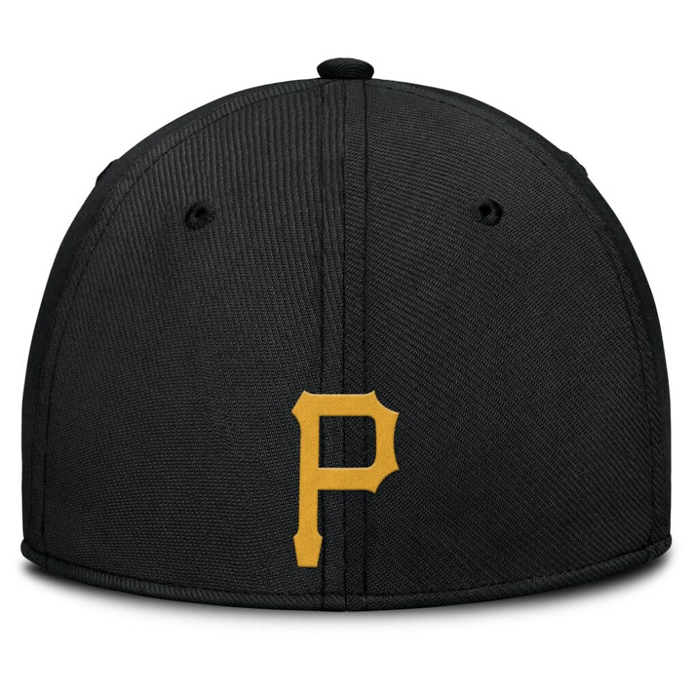 Gray/Black Pittsburgh Pirates Nike Rise Swoosh Performance Flex Hat