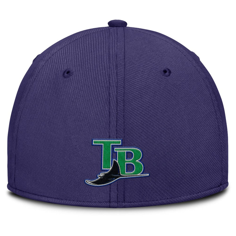Gray/Purple Tampa Bay Rays Nike Rise Swoosh Performance Flex Hat