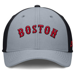 Gray/Navy Boston Red Sox Nike Rise Swoosh Performance Flex Hat