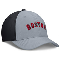 Gray/Navy Boston Red Sox Nike Rise Swoosh Performance Flex Hat