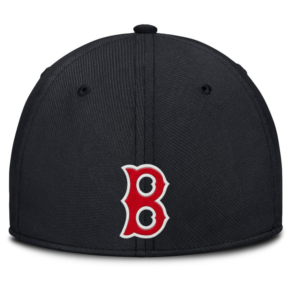 Gray/Navy Boston Red Sox Nike Rise Swoosh Performance Flex Hat