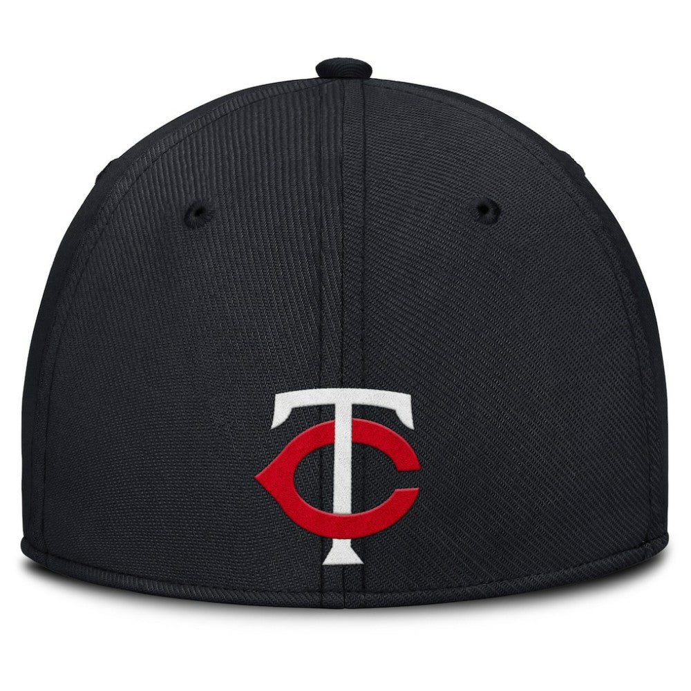 Gray/Navy Minnesota Twins Nike Rise Swoosh Performance Flex Hat