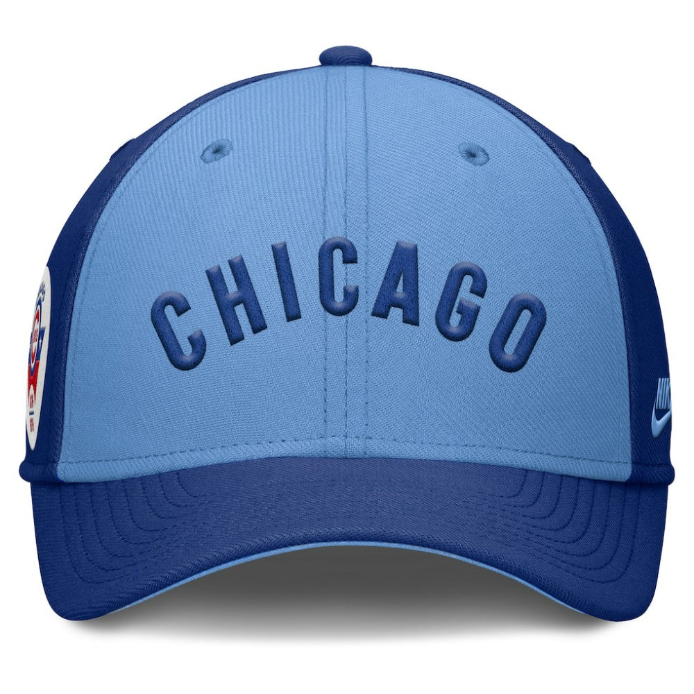Royal/Light Blue Chicago Cubs Nike Rise Swoosh Performance Flex Hat
