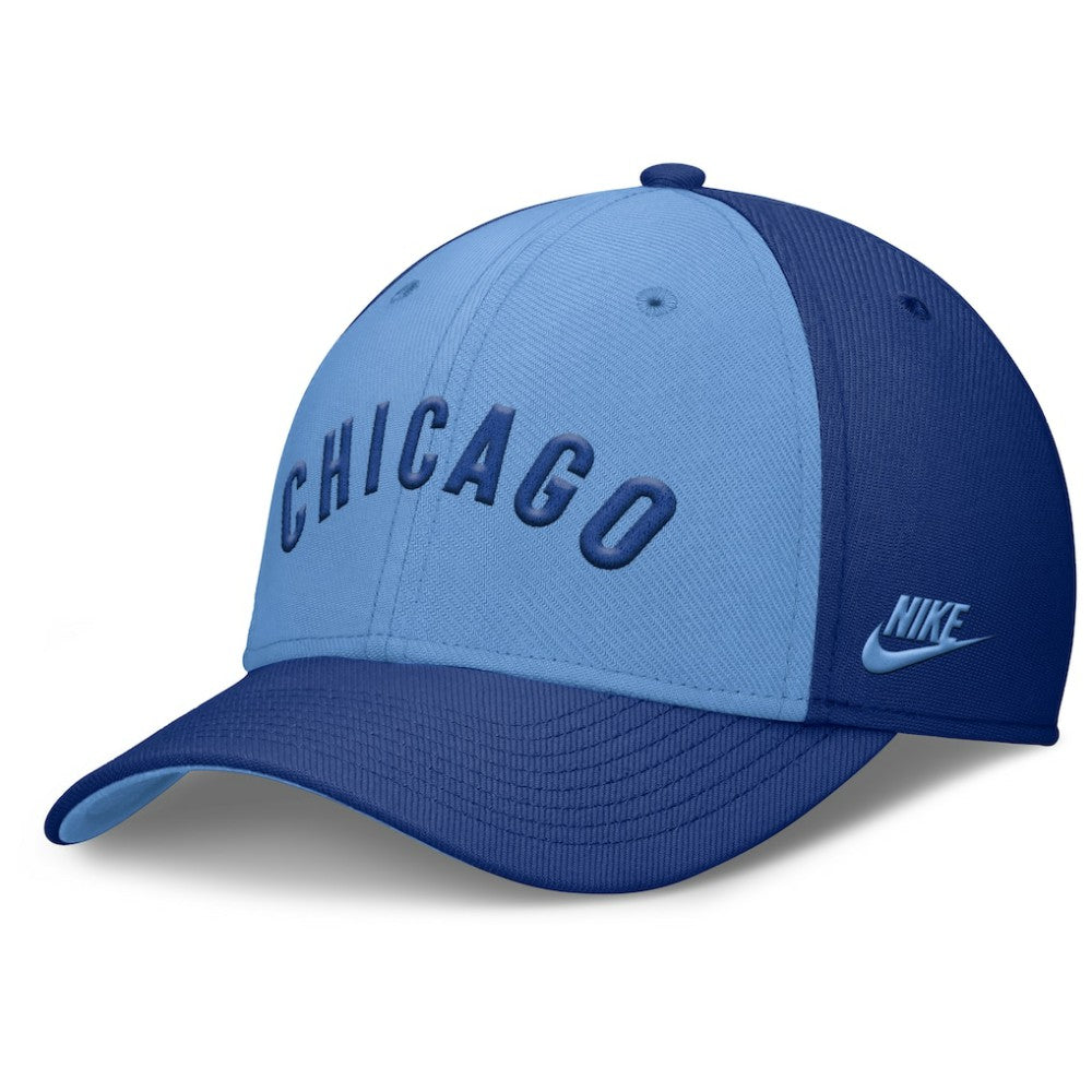 Royal/Light Blue Chicago Cubs Nike Rise Swoosh Performance Flex Hat