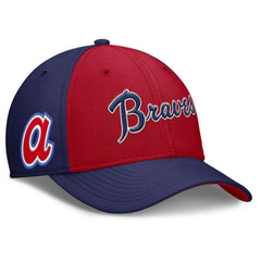 Navy/Red Atlanta Braves Nike Rise Swoosh Performance Flex Hat