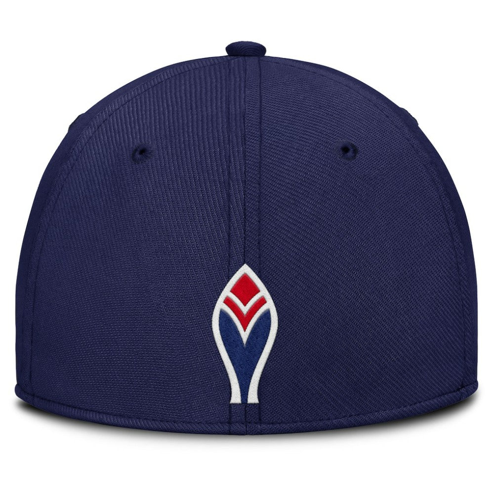 Navy/Red Atlanta Braves Nike Rise Swoosh Performance Flex Hat
