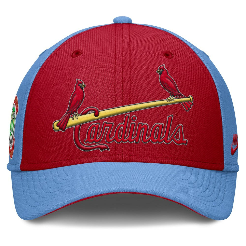 Light Blue/Red St. Louis Cardinals Nike Rise Swoosh Performance Flex Hat