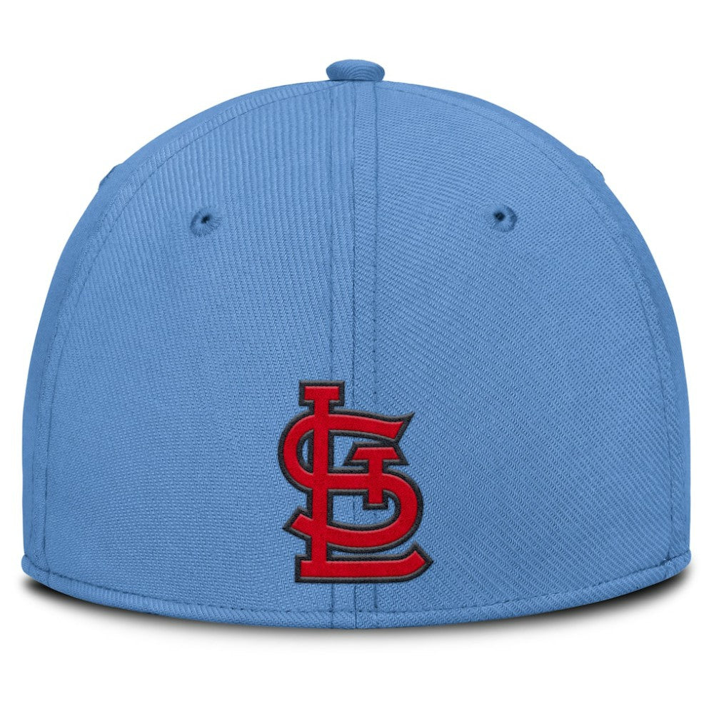 Light Blue/Red St. Louis Cardinals Nike Rise Swoosh Performance Flex Hat