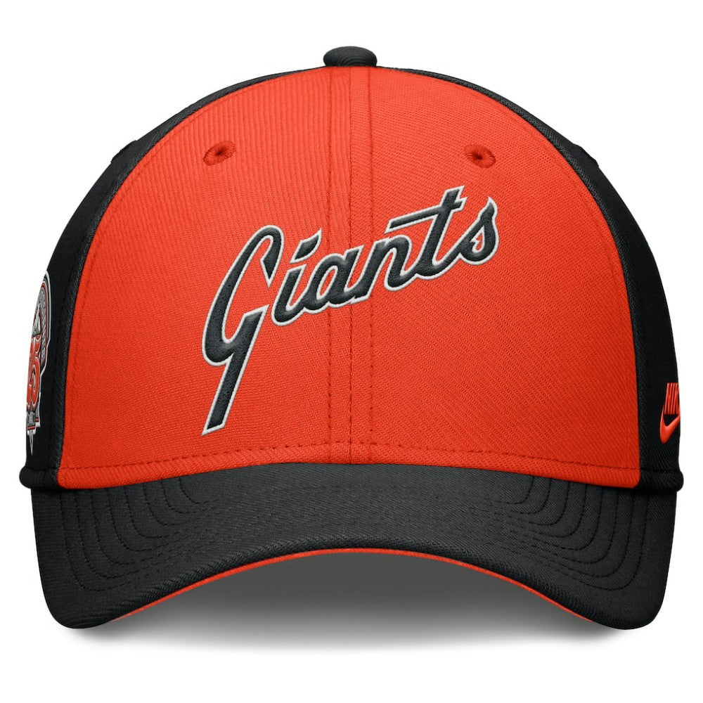 Black/Orange San Francisco Giants Nike Rise Swoosh Performance Flex Hat