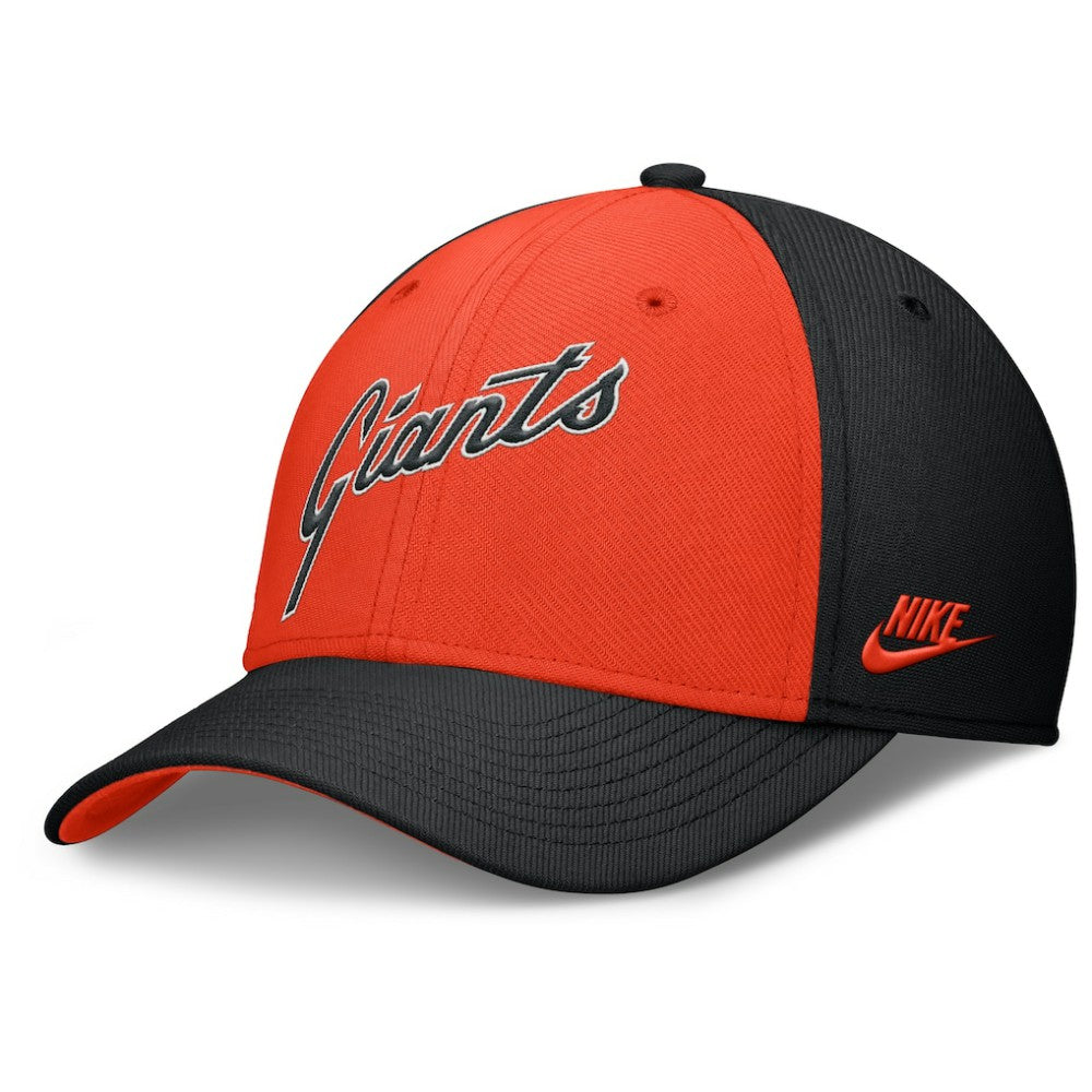 Black/Orange San Francisco Giants Nike Rise Swoosh Performance Flex Hat