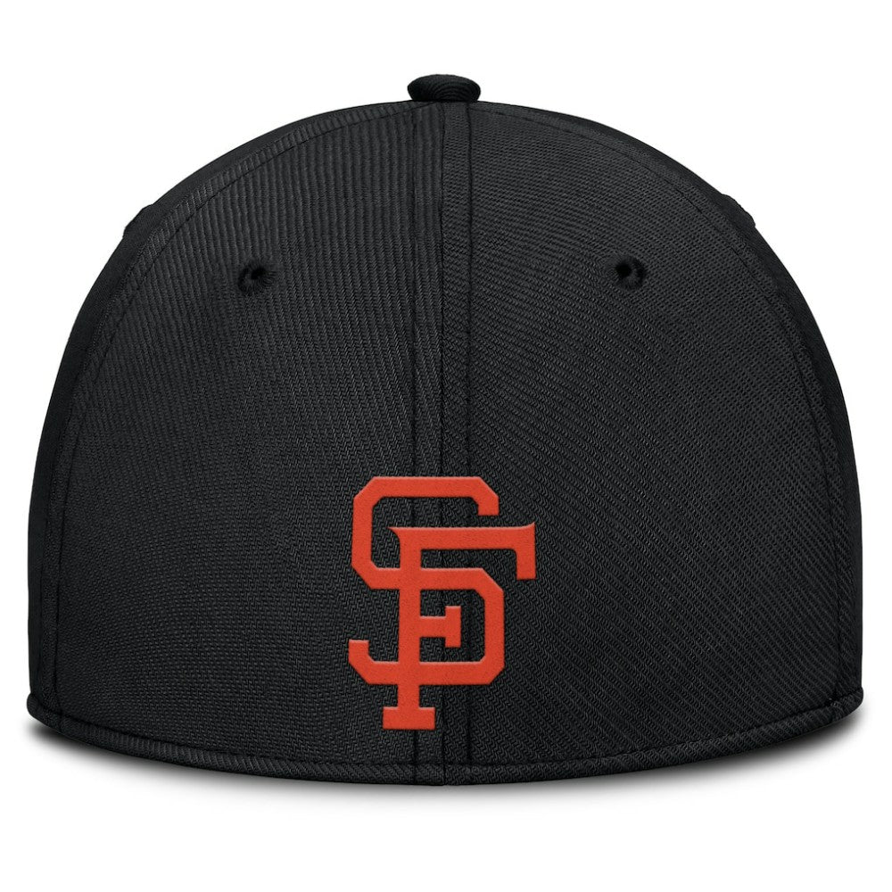 Black/Orange San Francisco Giants Nike Rise Swoosh Performance Flex Hat