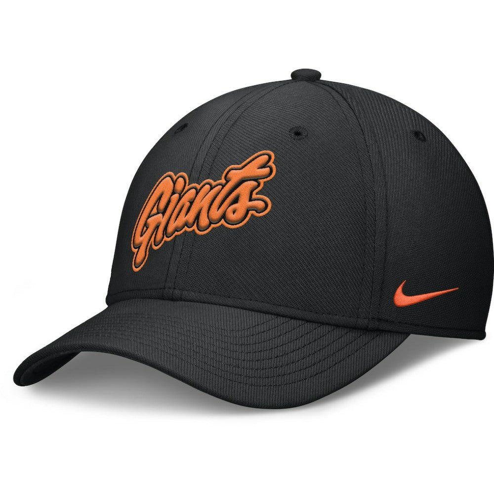 Black San Francisco Giants Nike 2025 City Connect Rise Swoosh Performance Flex Hat