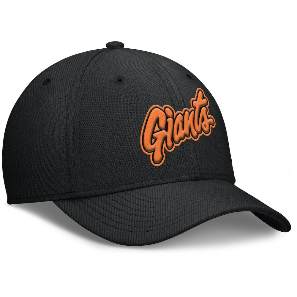 Black San Francisco Giants Nike 2025 City Connect Rise Swoosh Performance Flex Hat