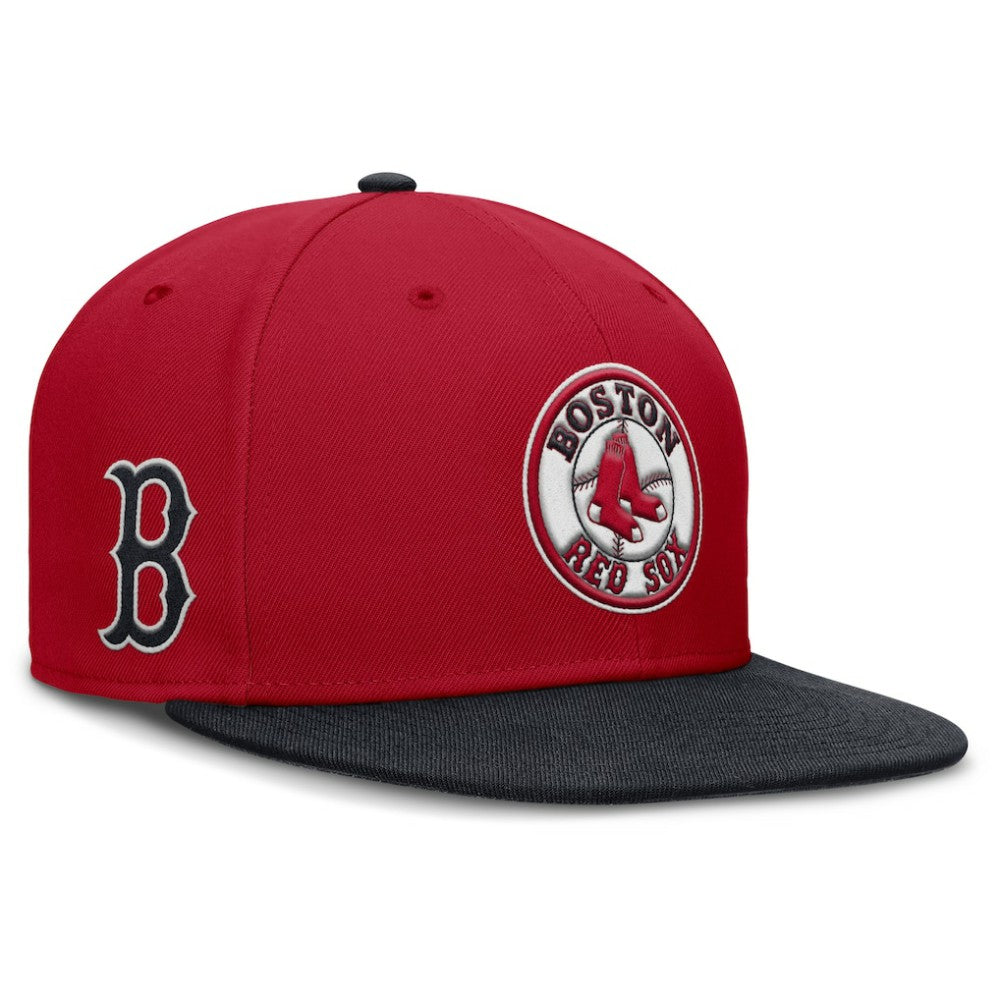 Red Boston Red Sox Nike Cooperstown Two-Tone Dri-FIT Round Bill True Fitted Hat