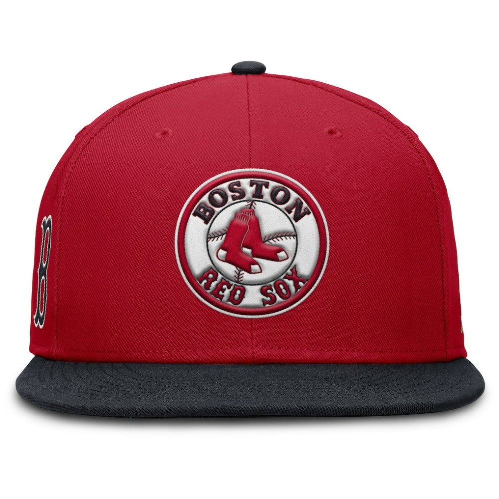 Red Boston Red Sox Nike Cooperstown Two-Tone Dri-FIT Round Bill True Fitted Hat