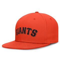 Orange San Francisco Giants Nike Wordmark Dri-FIT Round Bill True Fitted Hat