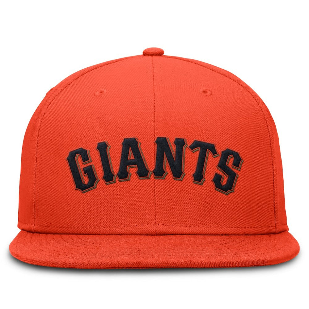 Orange San Francisco Giants Nike Wordmark Dri-FIT Round Bill True Fitted Hat