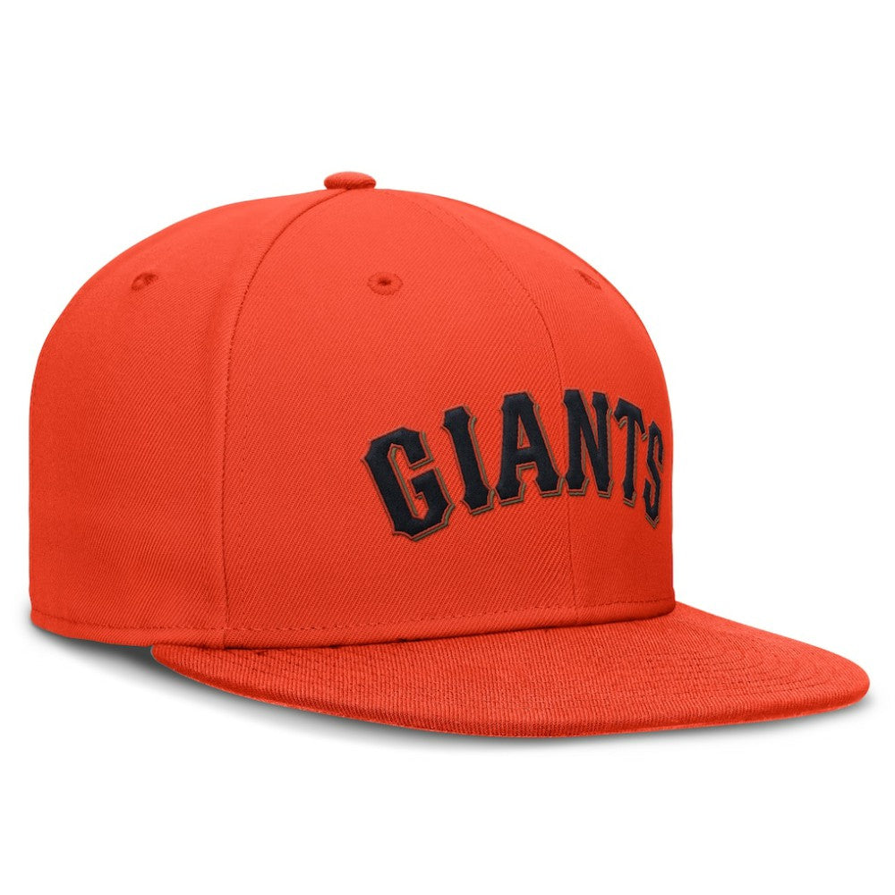 Orange San Francisco Giants Nike Wordmark Dri-FIT Round Bill True Fitted Hat