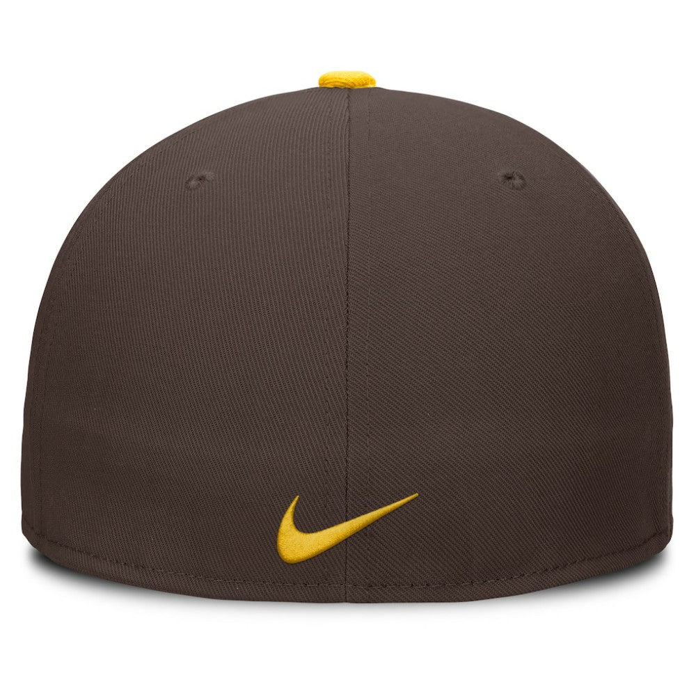 Brown San Diego Padres Nike Primetime Dri-FIT Round Bill True Fitted Hat