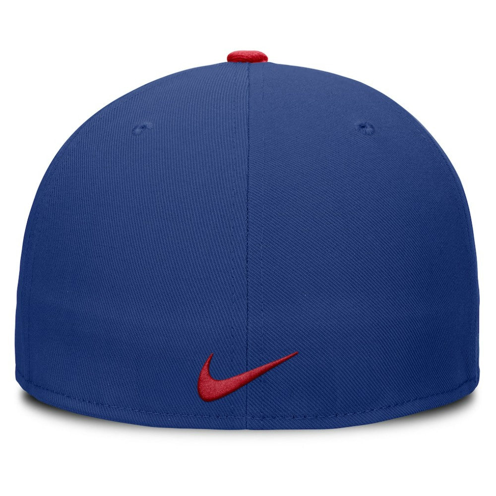 Royal Texas Rangers Nike Primetime Dri-FIT Round Bill True Fitted Hat