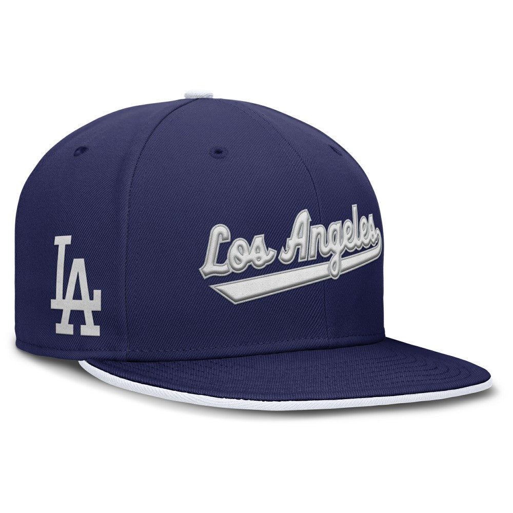 Royal Los Angeles Dodgers Nike Primetime Dri-FIT Round Bill True Fitted Hat