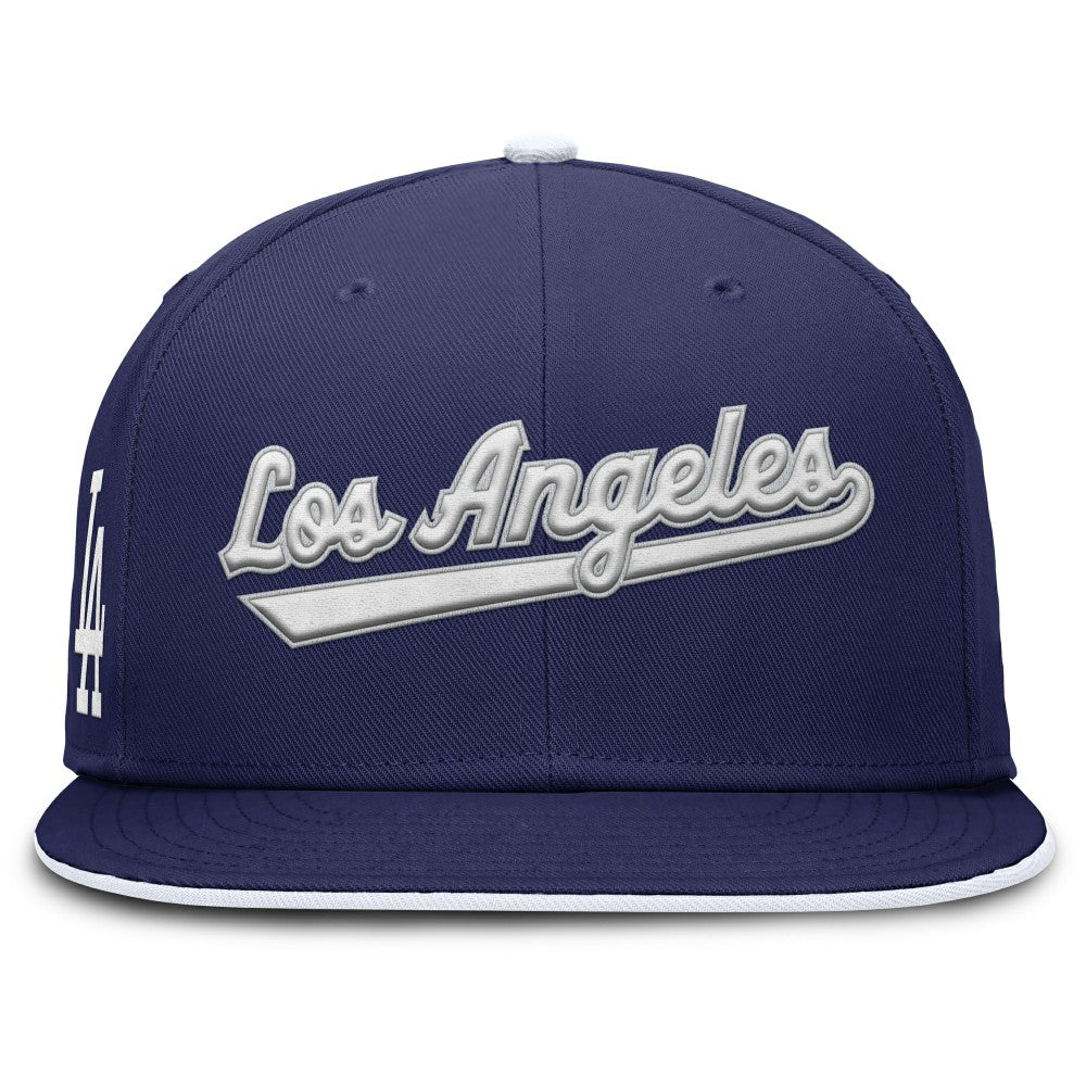 Royal Los Angeles Dodgers Nike Primetime Dri-FIT Round Bill True Fitted Hat