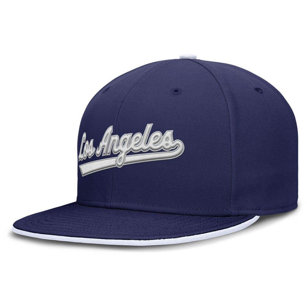 Royal Los Angeles Dodgers Nike Primetime Dri-FIT Round Bill True Fitted Hat