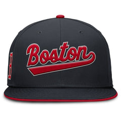 Navy Boston Red Sox Nike Primetime Dri-FIT Round Bill True Fitted Hat