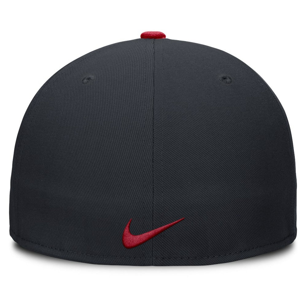 Navy Atlanta Braves Nike Primetime Dri-FIT Round Bill True Fitted Hat
