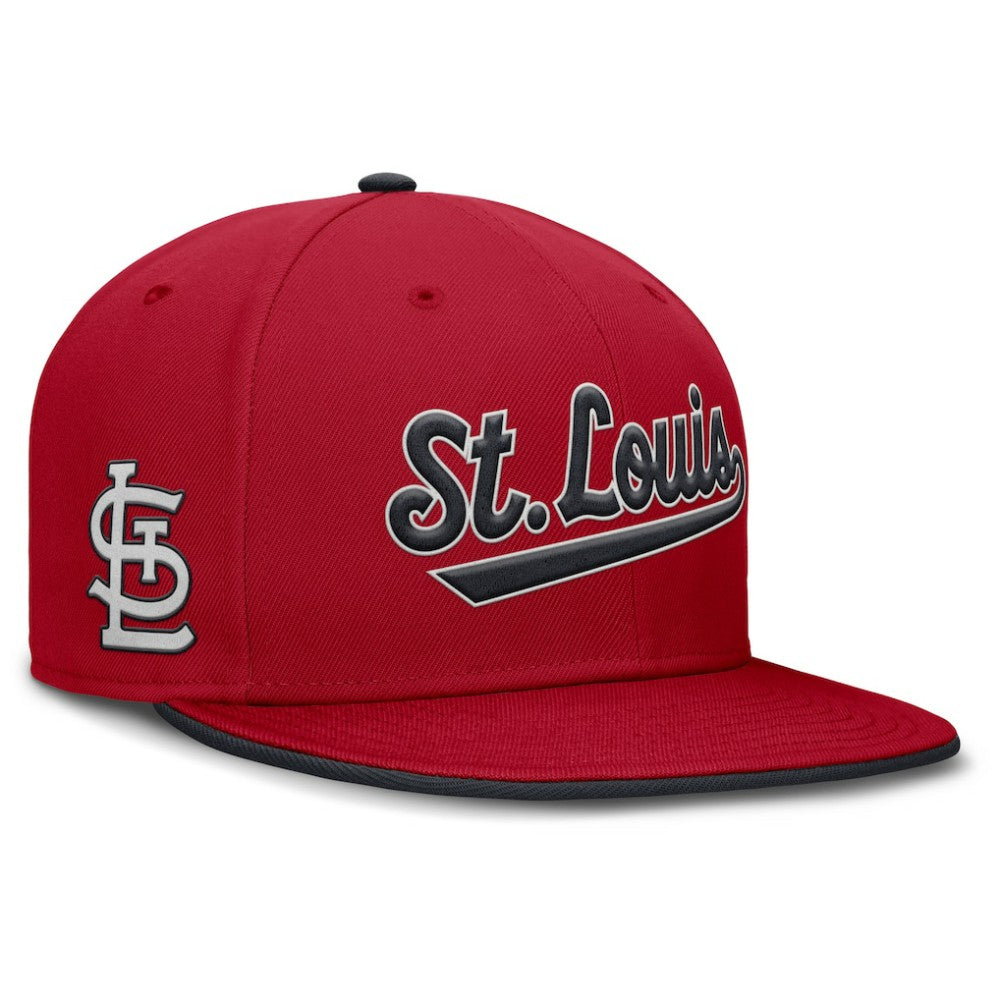 Red St. Louis Cardinals Nike Primetime Dri-FIT Round Bill True Fitted Hat