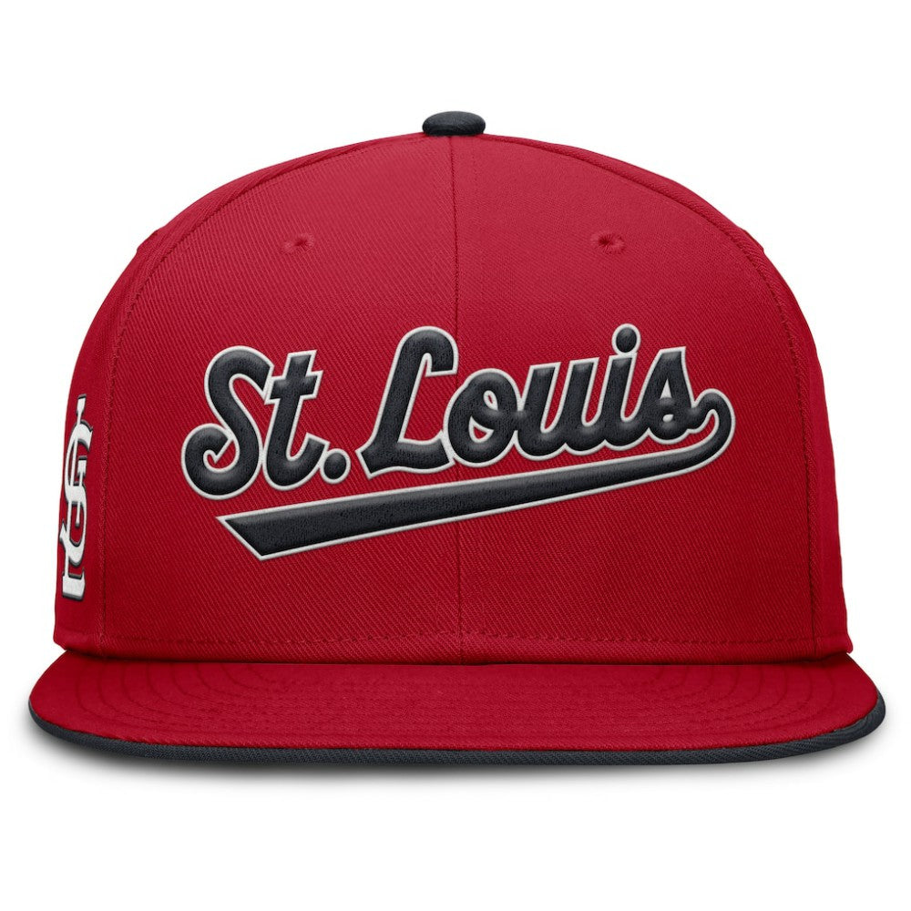 Red St. Louis Cardinals Nike Primetime Dri-FIT Round Bill True Fitted Hat