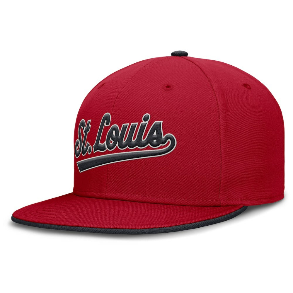 Red St. Louis Cardinals Nike Primetime Dri-FIT Round Bill True Fitted Hat