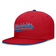 Red Philadelphia Phillies Nike Primetime Dri-FIT Round Bill True Fitted Hat