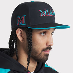 Black Miami Marlins Nike 2025 City Connect Performance Fitted Hat