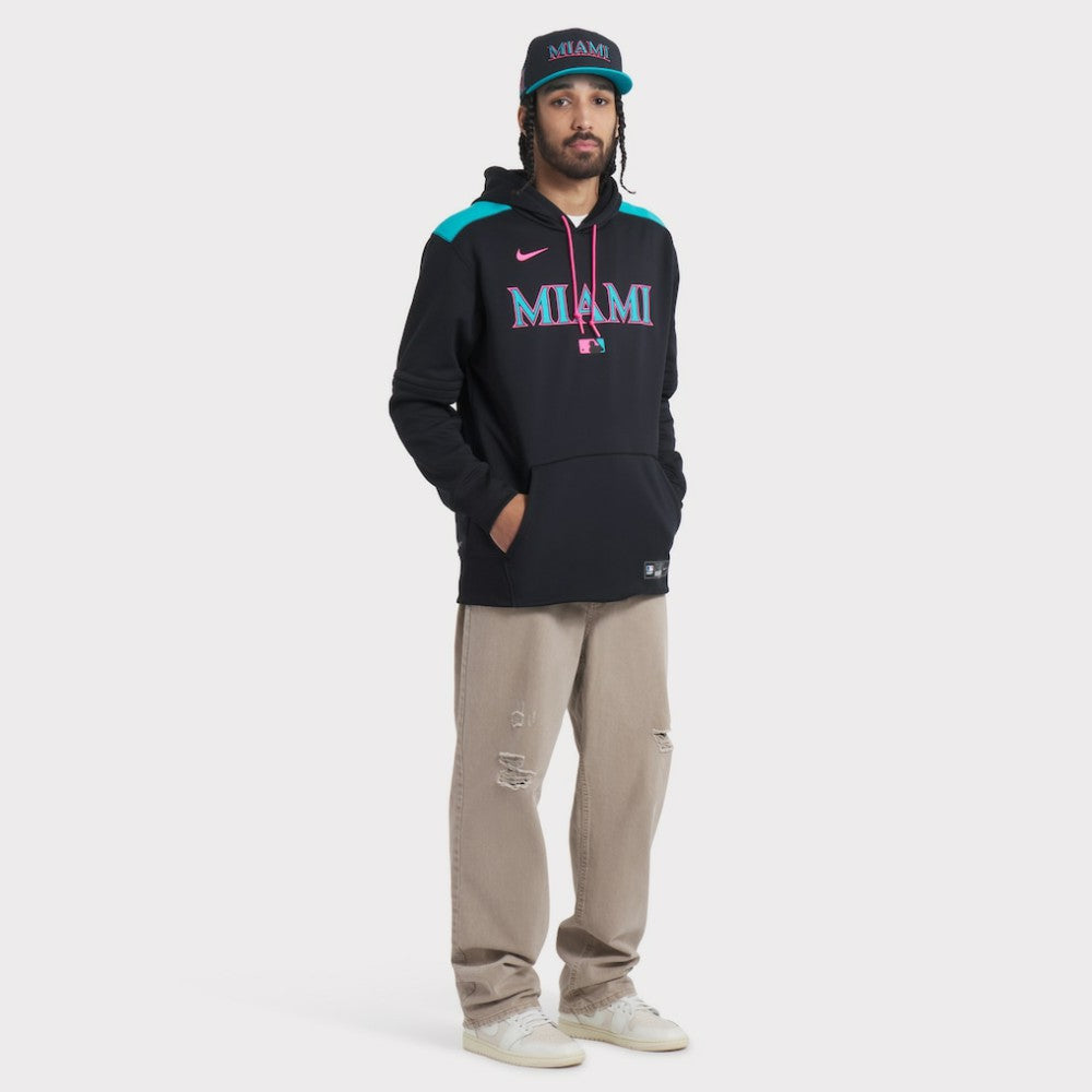 Black Miami Marlins Nike 2025 City Connect Performance Fitted Hat