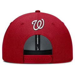 Red Washington Nationals Nike Rise Gaberdine Adjustable Hat