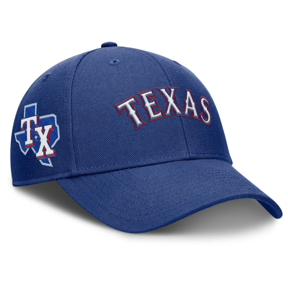 Royal Texas Rangers Nike Rise Gaberdine Adjustable Hat
