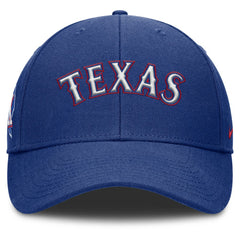 Royal Texas Rangers Nike Rise Gaberdine Adjustable Hat