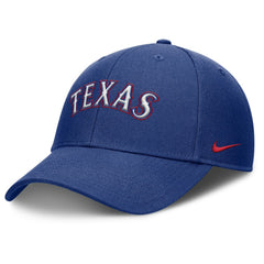 Royal Texas Rangers Nike Rise Gaberdine Adjustable Hat