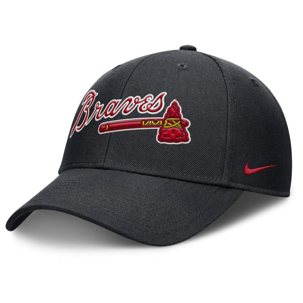Navy Atlanta Braves Nike Rise Gaberdine Adjustable Hat