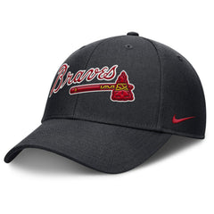 Navy Atlanta Braves Nike Rise Gaberdine Adjustable Hat