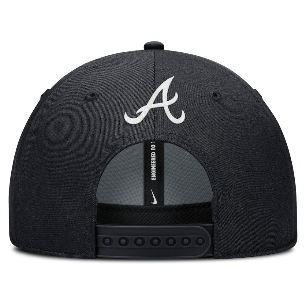 Navy Atlanta Braves Nike Rise Gaberdine Adjustable Hat