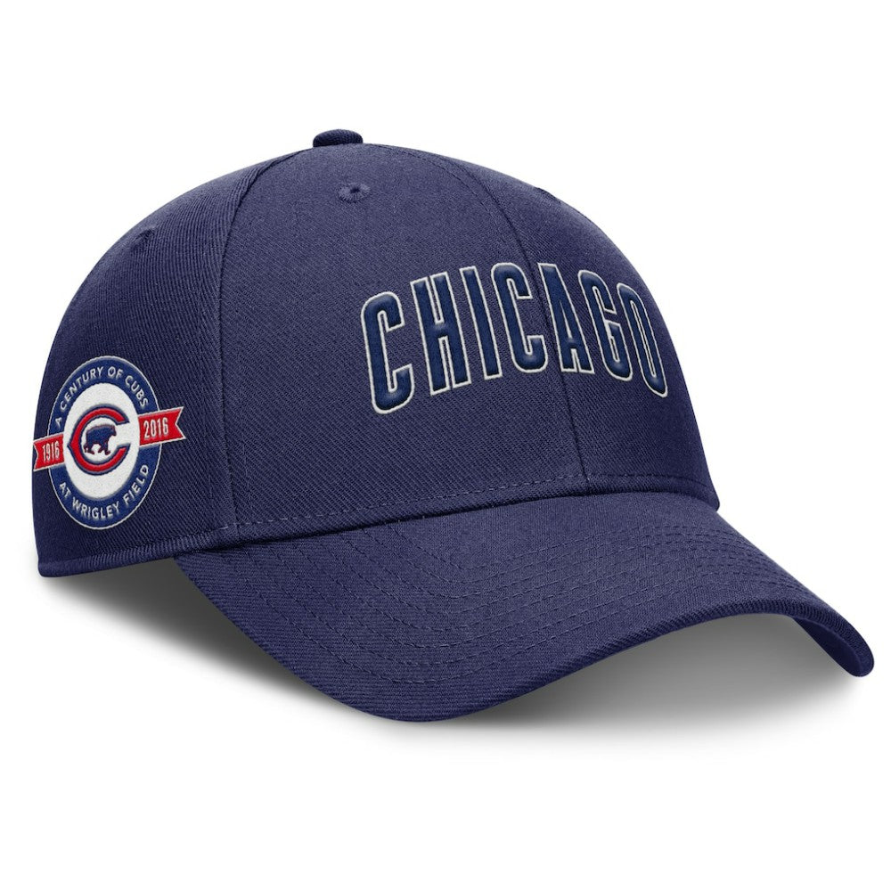 Navy Chicago Cubs Nike Rise Gaberdine Adjustable Hat