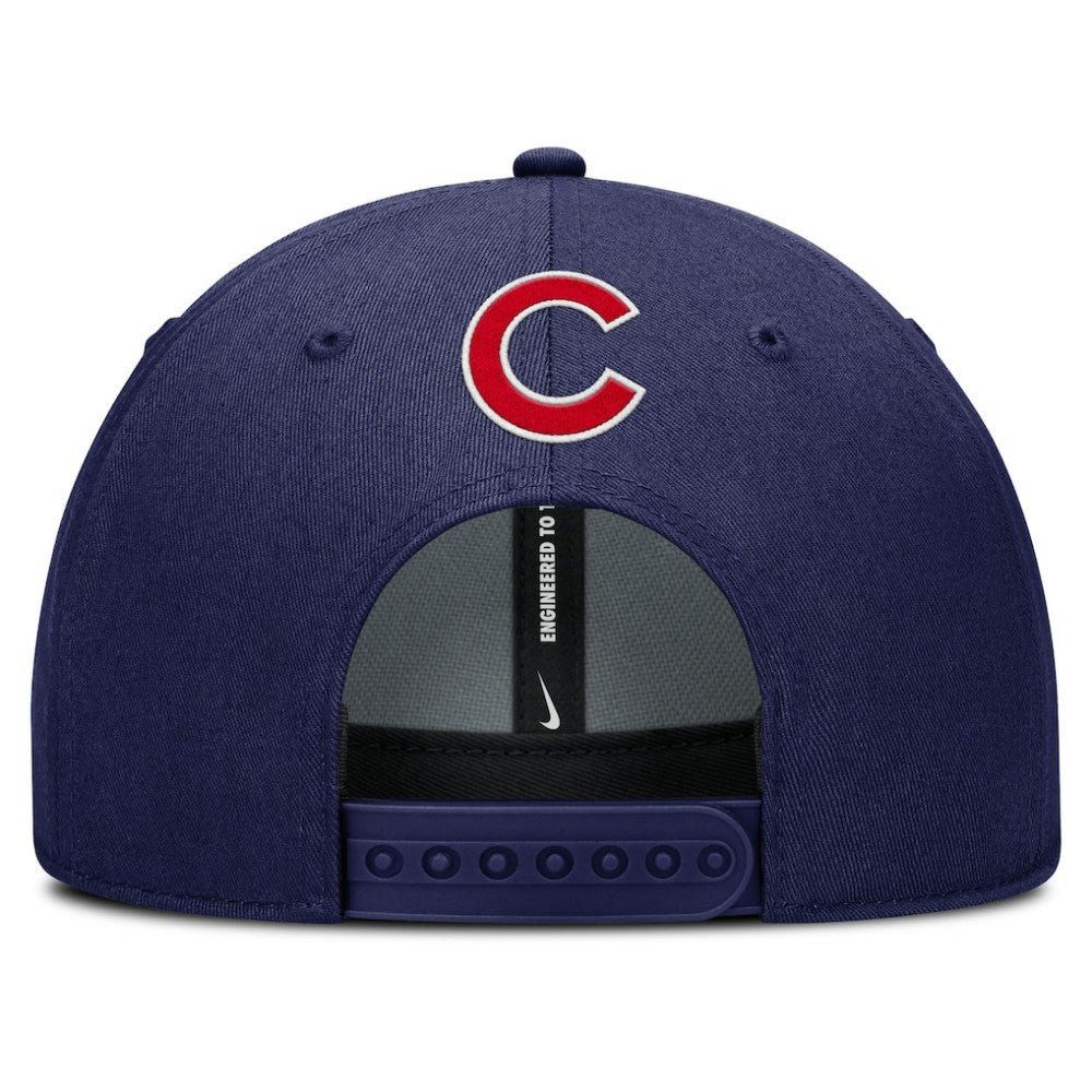 Navy Chicago Cubs Nike Rise Gaberdine Adjustable Hat