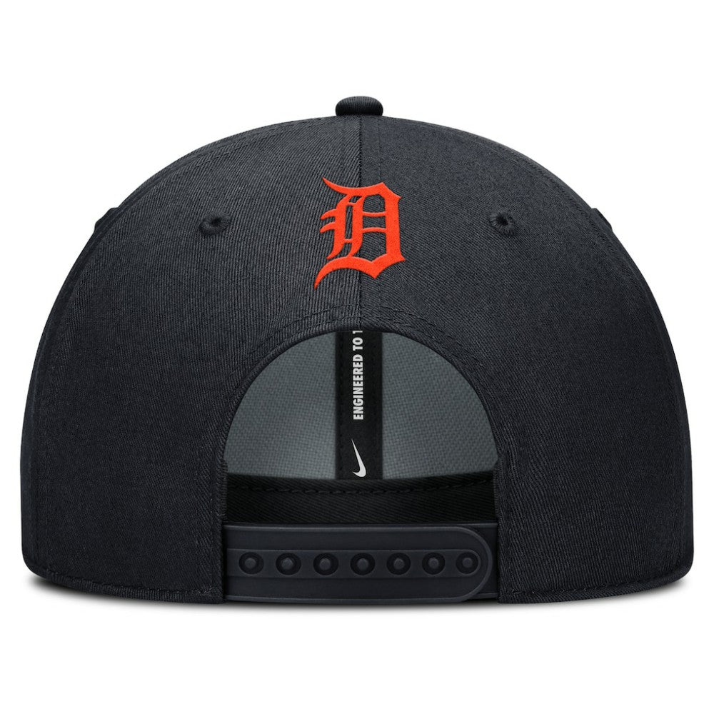 Navy Detroit Tigers Nike Rise Gaberdine Adjustable Hat