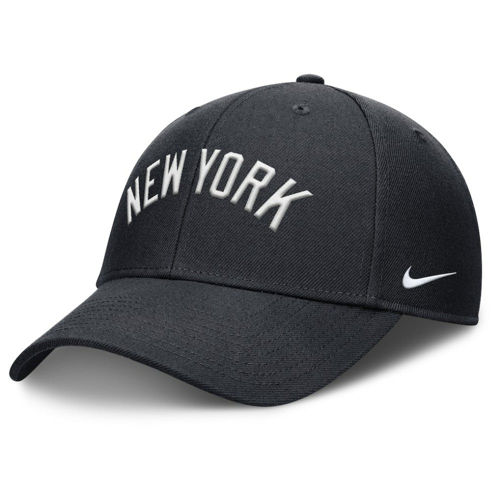 Navy New York Yankees Nike Rise Gaberdine Adjustable Hat