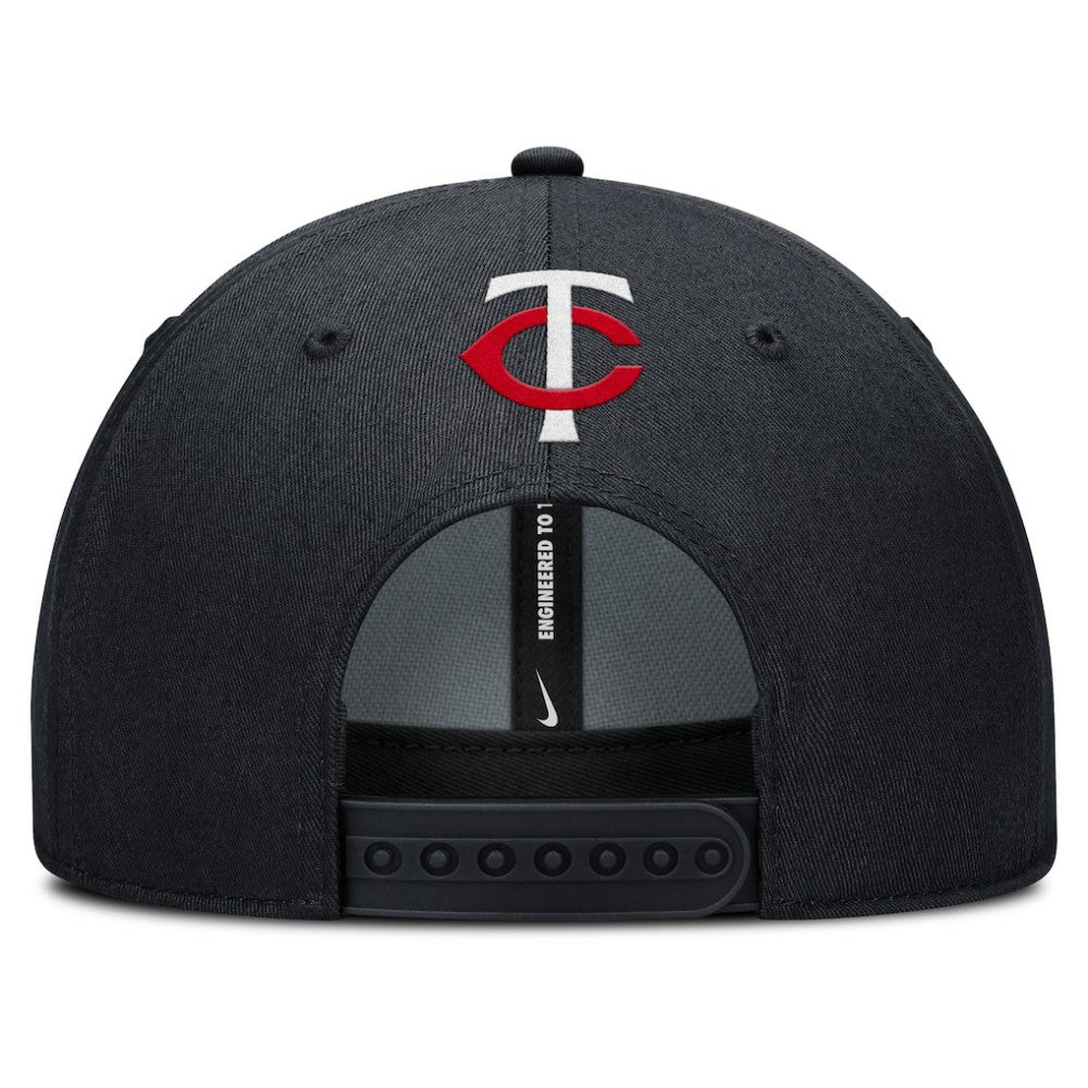 Navy Minnesota Twins Nike Rise Gaberdine Adjustable Hat