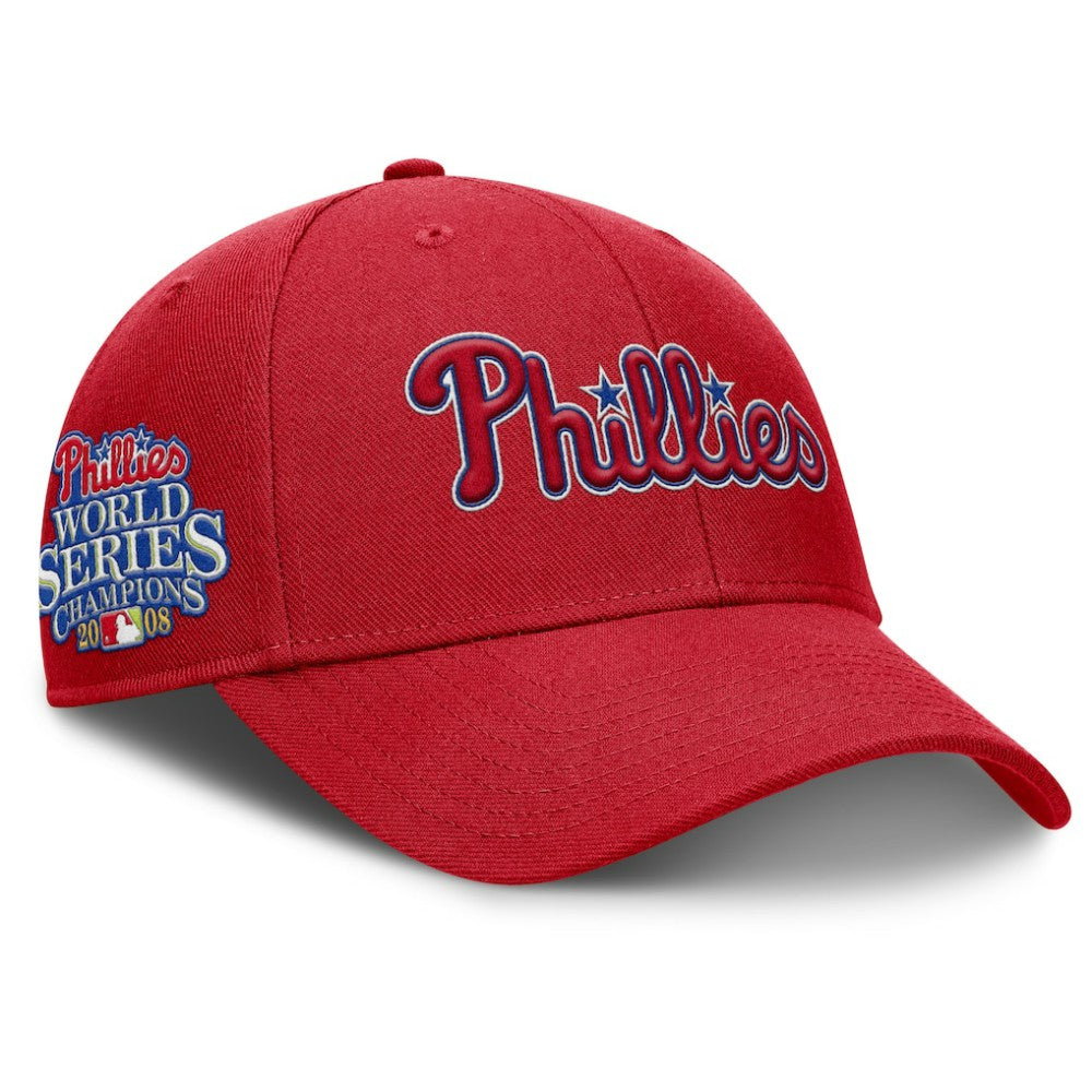 Red Philadelphia Phillies Nike Rise Gaberdine Adjustable Hat